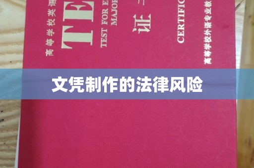崇安文凭制作的法律风险