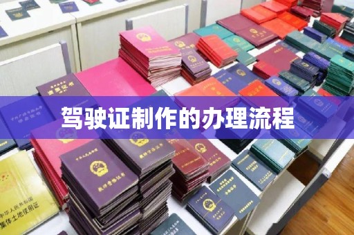 崇安驾驶证制作的办理流程