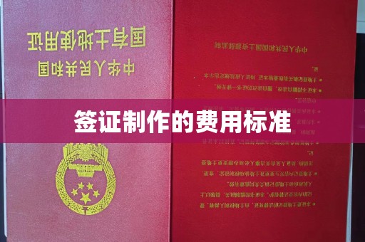 崇安签证制作的费用标准