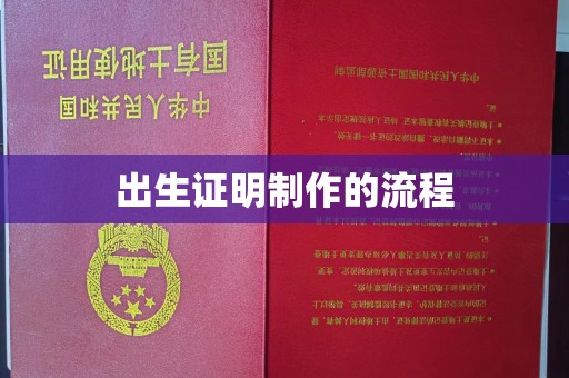 崇安出生证明制作的流程