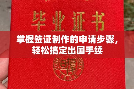 崇安掌握签证制作的申请步骤，轻松搞定出国手续