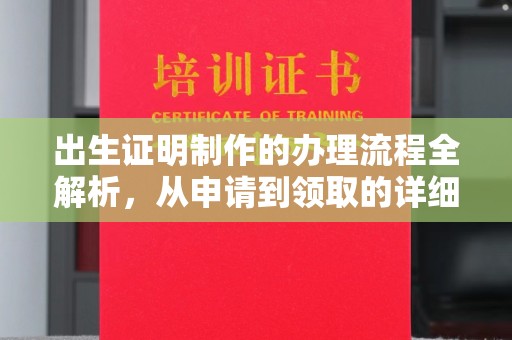 崇安出生证明制作的办理流程全解析，从申请到领取的详细指南
